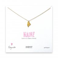 maine necklace, gold dipped