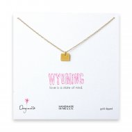 wyoming necklace, gold dipped