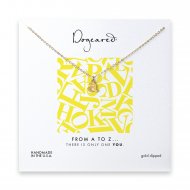 open a necklace, gold dipped- 18 inches