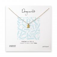 open z necklace, gold dipped -18 inches