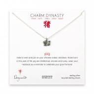 year of the pig charm necklace, sterling silver