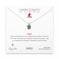 year of the tiger charm necklace, sterling silver