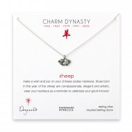 year of the sheep charm necklace, sterling silver