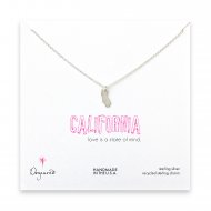 california necklace, sterling silver