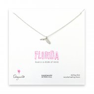 florida necklace, sterling silver