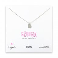 georgia necklace, sterling silver georgia necklace, sterling silver
