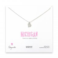 michigan necklace, sterling silver
