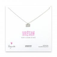 oregon necklace, sterling silver