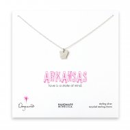 arkansas necklace, sterling silver