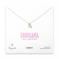 louisiana necklace, sterling silver
