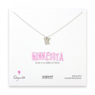 minnesota necklace, sterling silver