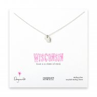 wisconsin necklace, sterling silver