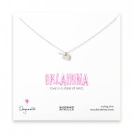 oklahoma necklace, sterling silver