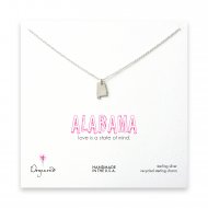 alabama necklace, sterling silver