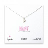 maine necklace, sterling silver