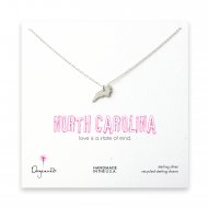 north carolina necklace, sterling silver