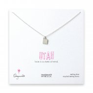 utah necklace, sterling silver