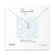 open b necklace, sterling silver- 18 inches