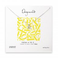 open e necklace, sterling silver- 18 inches