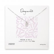open g necklace, sterling silver -18 inches