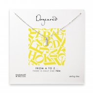 open i necklace, sterling silver -18 inches