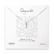open l necklace, sterling silver -18 inches