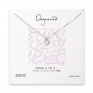 open o necklace, sterling silver -18 inches