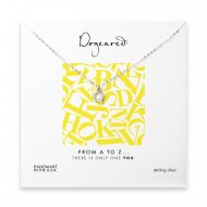 open q necklace, sterling silver -18 inches