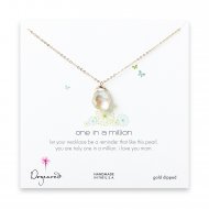 mom keshi pearl necklace, gold dipped