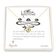 mom karma gold dipped necklace