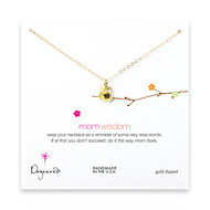 mom wisdom gold dipped necklace