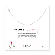 mom's so pretty sterling silver necklace with white rice pearls
