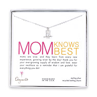 mother knows best sterling silver necklace with large owl charm mother knows best sterling silver necklace with large owl charm