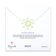 mom karma sterling silver necklace - 18 inches