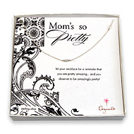 mom's so pretty sterling silver small white three pearl necklace - 24 inch