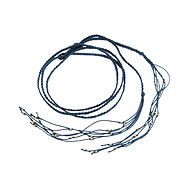 boho wrap in navy waxed cotton