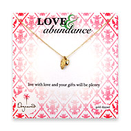 the love & abundance gold dipped necklace
