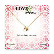 the love & dream gold dipped necklace