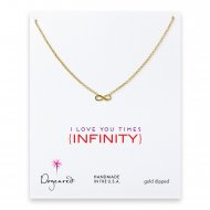 love collection infinity necklace, gold dipped
