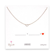 fill in the blanks sterling silver necklace - 18 inches