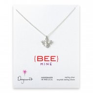 love collection bee necklace, sterling silver
