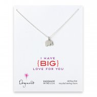 love collection elephant necklace, sterling silver