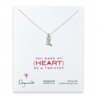 love collection boot necklace, sterling silver
