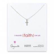 love collection cross necklace, sterling silver