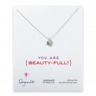 love collection full heart necklace, sterling silver