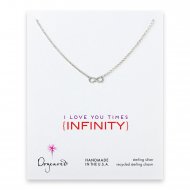 love collection infinity necklace, sterling silver