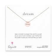 dream mantra rose gold dipped necklace