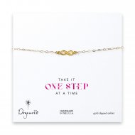 infinity anklet, gold dipped