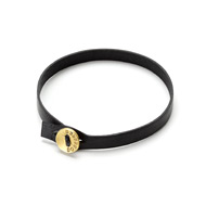 friendship single wrap black leather bracelet