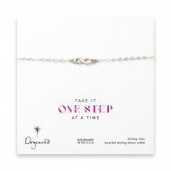 infinity anklet, sterling silver